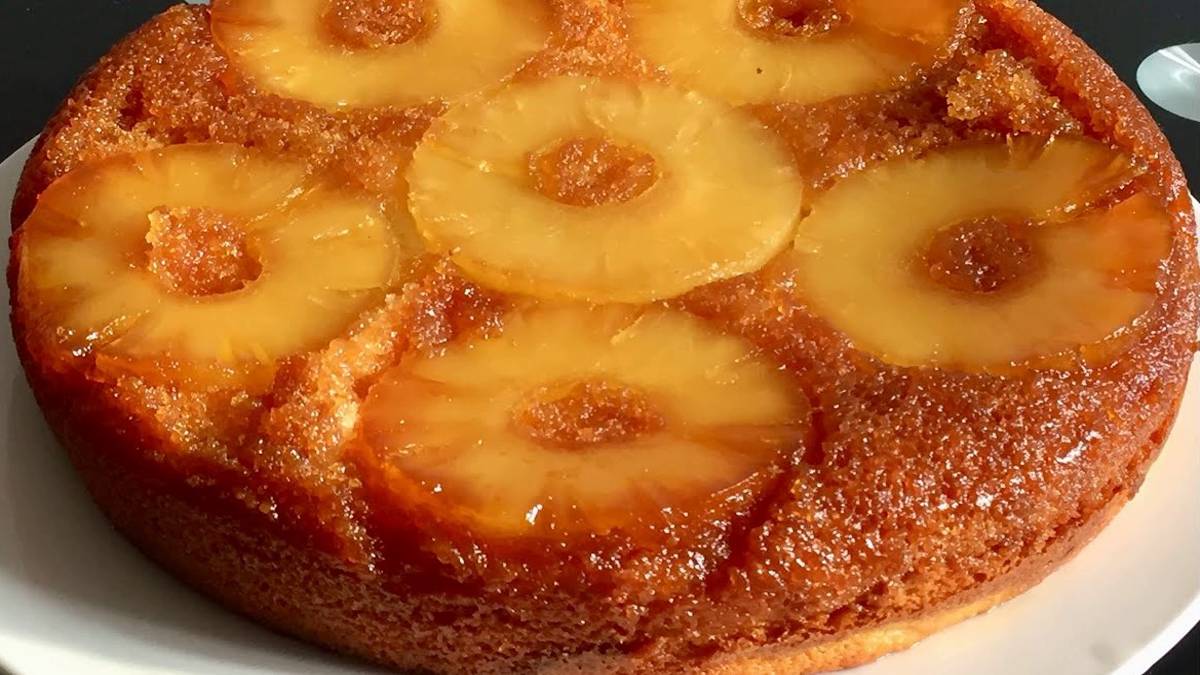 Gâteau Renversé à lAnanas Tellement savoureux Recette Facile